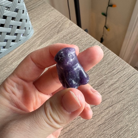 Purple Stone Dog 🐶 Angel Crystal Lepodalite - Picture 2 of 4